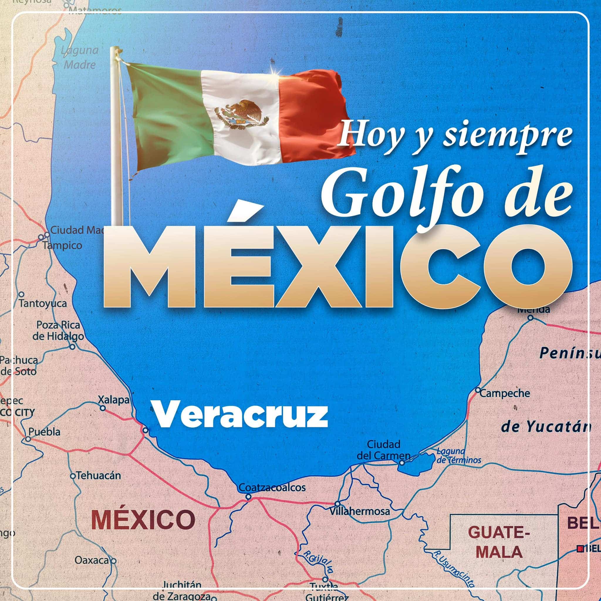 Hoy y siempre… desde hace 500 años es y seguirá siendo nuestro rico y grande “Golfo de México”