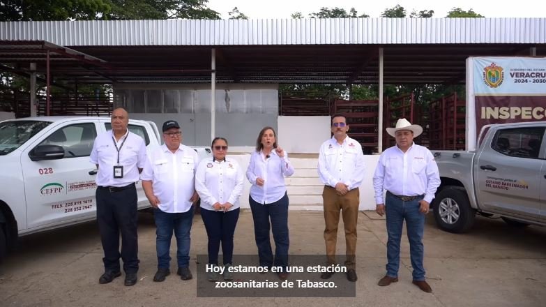 Hoy trabajamos en la supervisión y apoyo en las estaciones zoosanitarias en el sur de Veracruz para la erradicación del gusano barrenador.