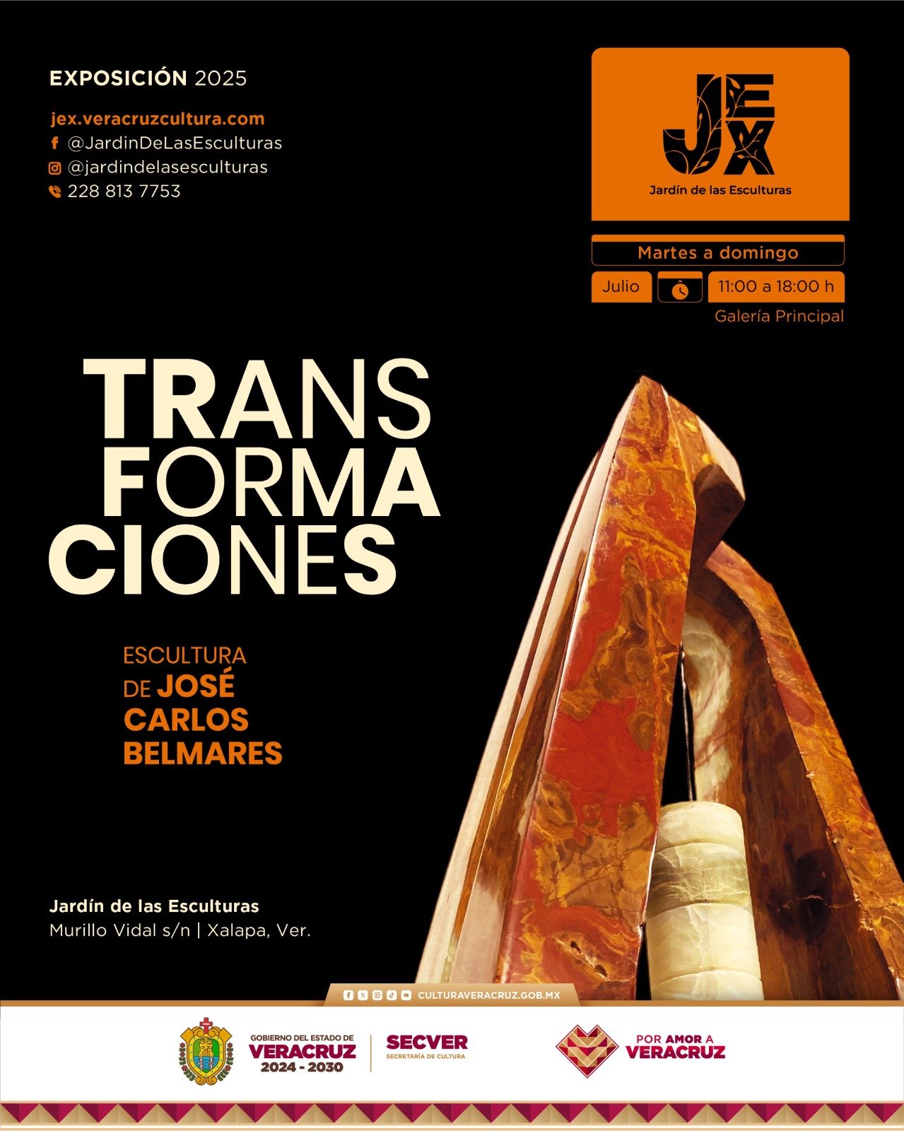 Inaugurará SECVER dos exposiciones en el Jardín de las Esculturas