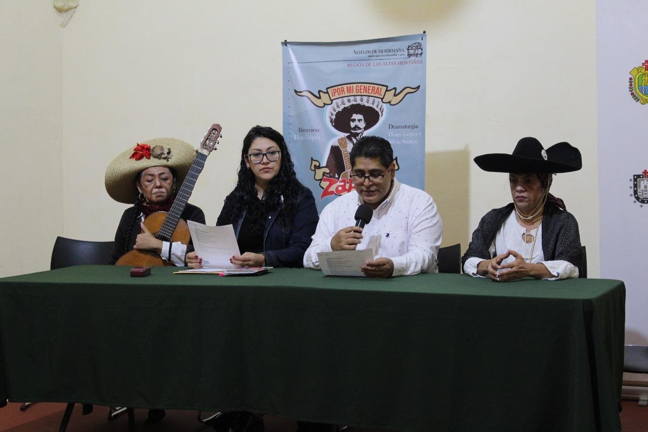 Lleva SECVER teatro comunitario a 10 municipios con la gira ¡Por mi general Zapata!