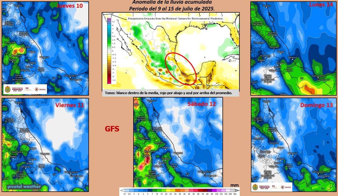 A pesar de las lluvias que puedan registrase en los próximos 5 a 6 días en nuestra entidad, la acumulada se prevé sea inferior a su promedio