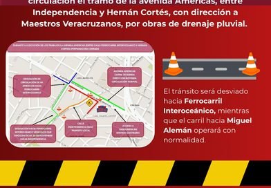 AVISO Se recomienda a la población anticipar sus traslados y considerar rutas alternas a partir de este lunes 12 de octubre.
