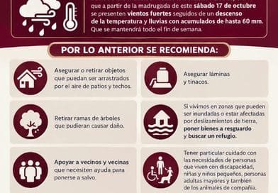 Mantiene Ayuntamiento vigilancia por evento de norte; se reportan incidentes menores 