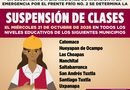 SUSPENSIÓN DE CLASES MIÉRCOLES 21 DE OCTUBRE