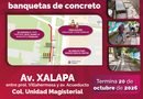 Esta noche, reducción de carriles y cierre peatonal por obras en avenida Xalapa Esta noche, reducción de carriles y cierre peatonal por obras en avenida Xalapa