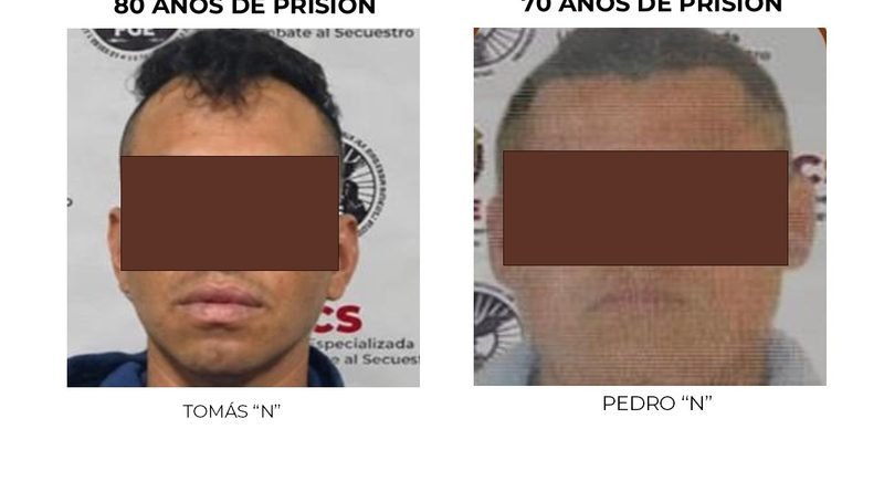 Justicia en Tlapacoyan y Amatlán de los Reyes; dos responsables de secuestro agravado reciben condenas de 80 y 70 años de prisión