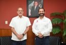 Acuerdan Pedro Miguel Rosaldo y Gerardo Balandrano fortalecer proyectos deportivos en Coatzacoalcos