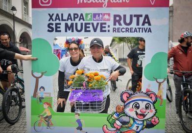 Con temática de Todos Santos, familias disfrutaron la quinta edición de la Ruta Recreativa